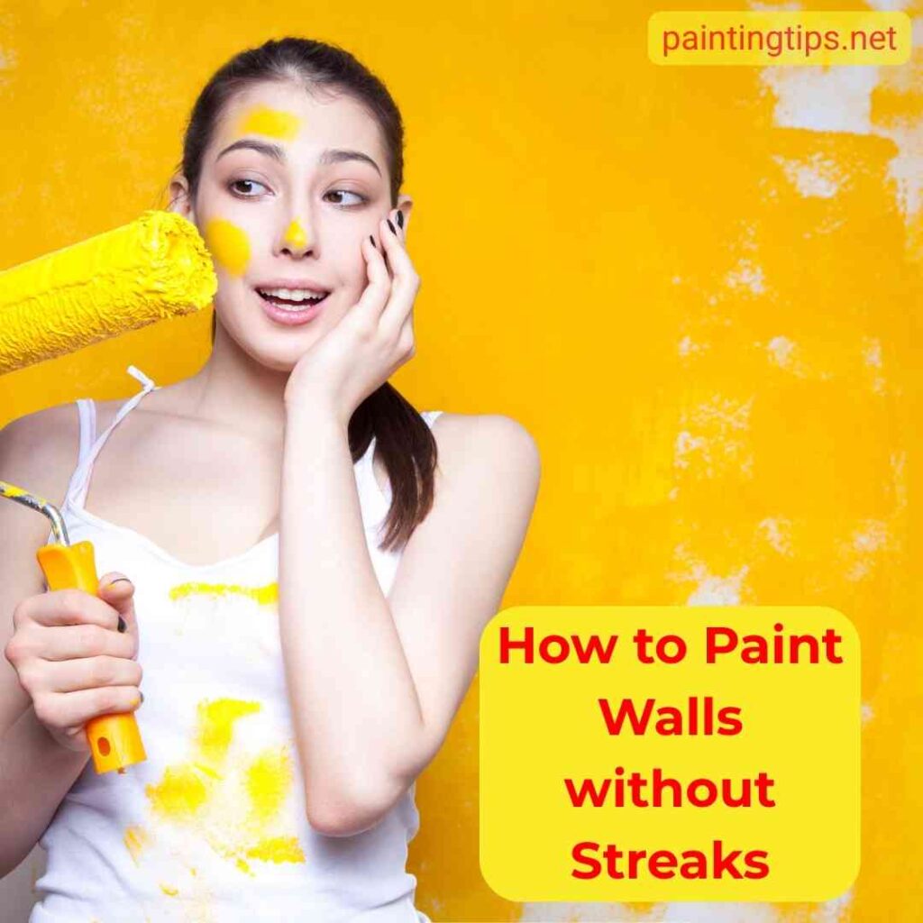 How to paint with a roller without streaks.