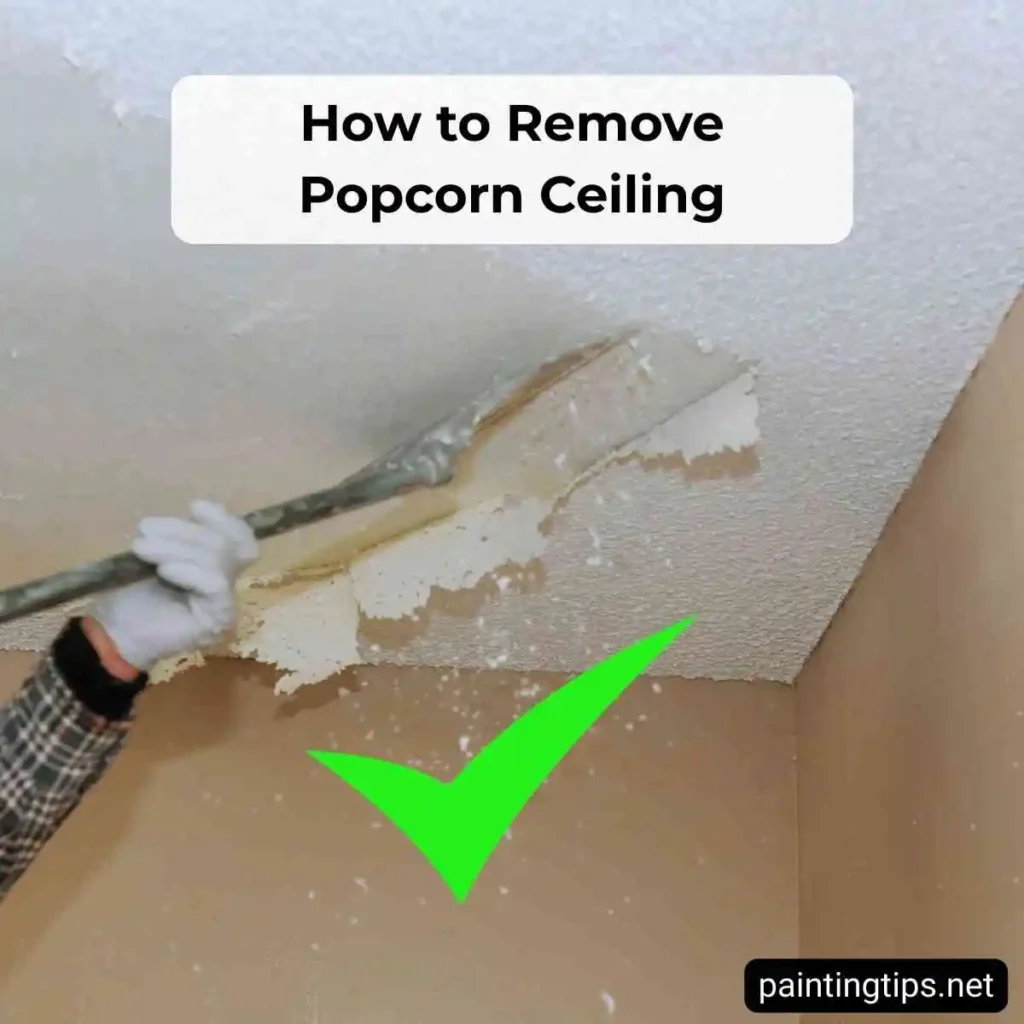 How to remove popcorn ceiling.