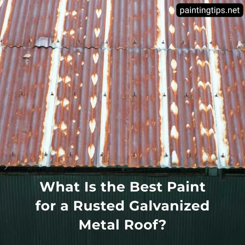Best paint for a rusted galvanized metal roof.