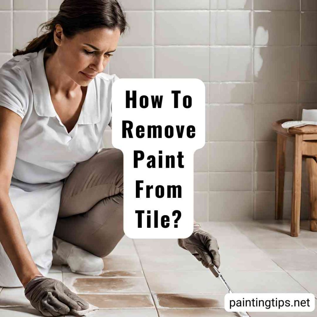 How to remove paint from tile?