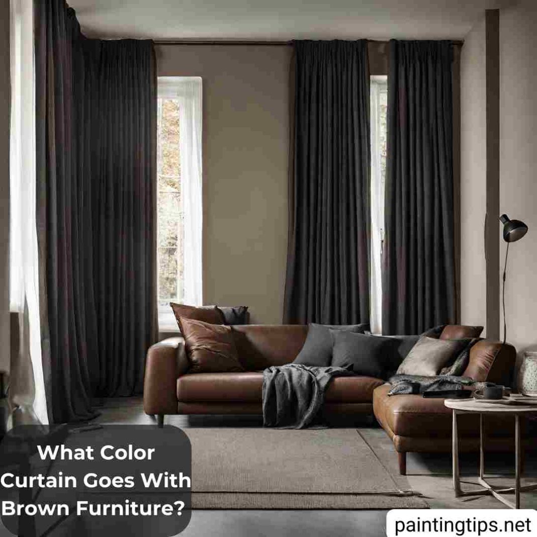 25 Best Curtain Colors to Match with Brown Furniture - Painting Tips