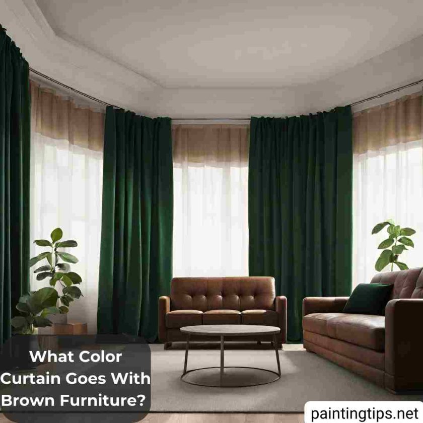 25 Best Curtain Colors to Match with Brown Furniture - Painting Tips