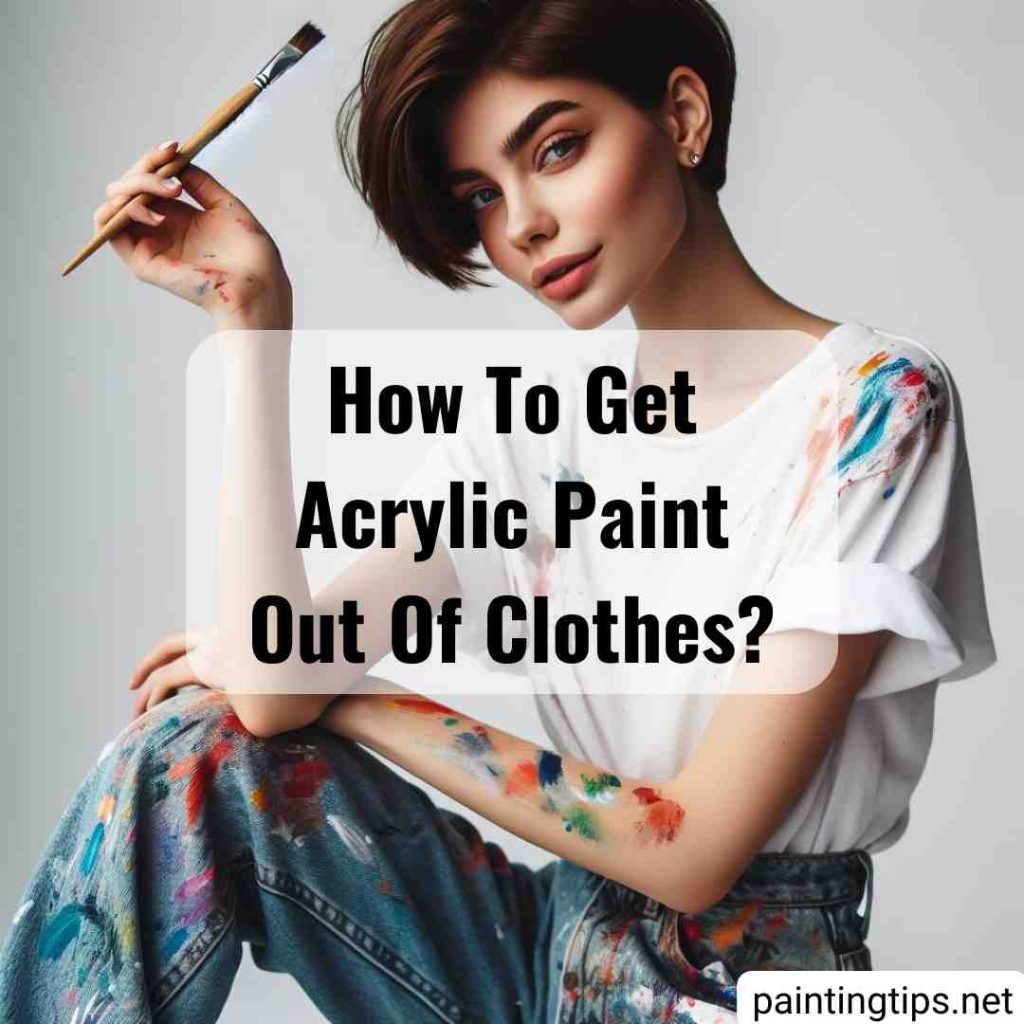 How to get acrylic paint out of  clothes?