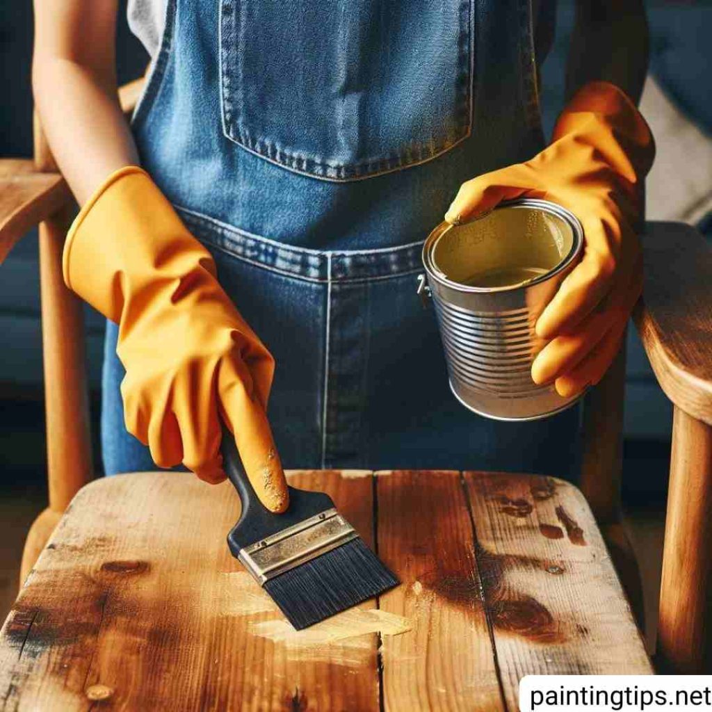 How to scrape wood from paint?