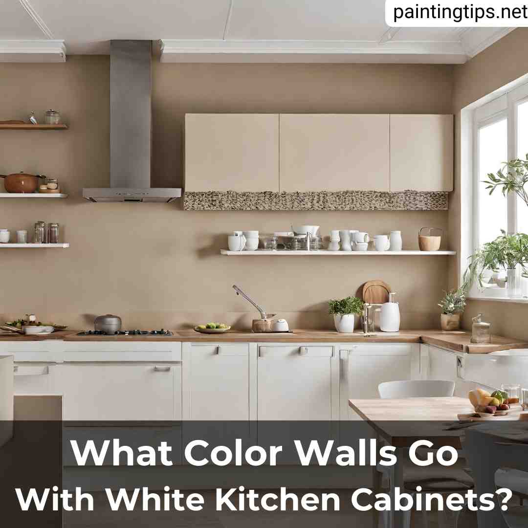 What colour walls with white kitchen cabinets.