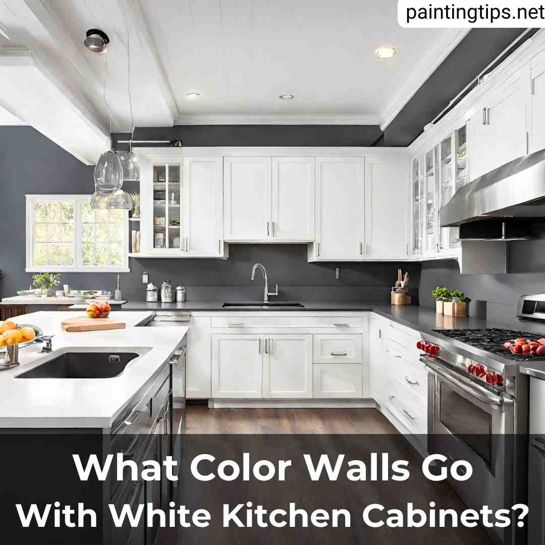 What color walls go with white kitchen cabinets.