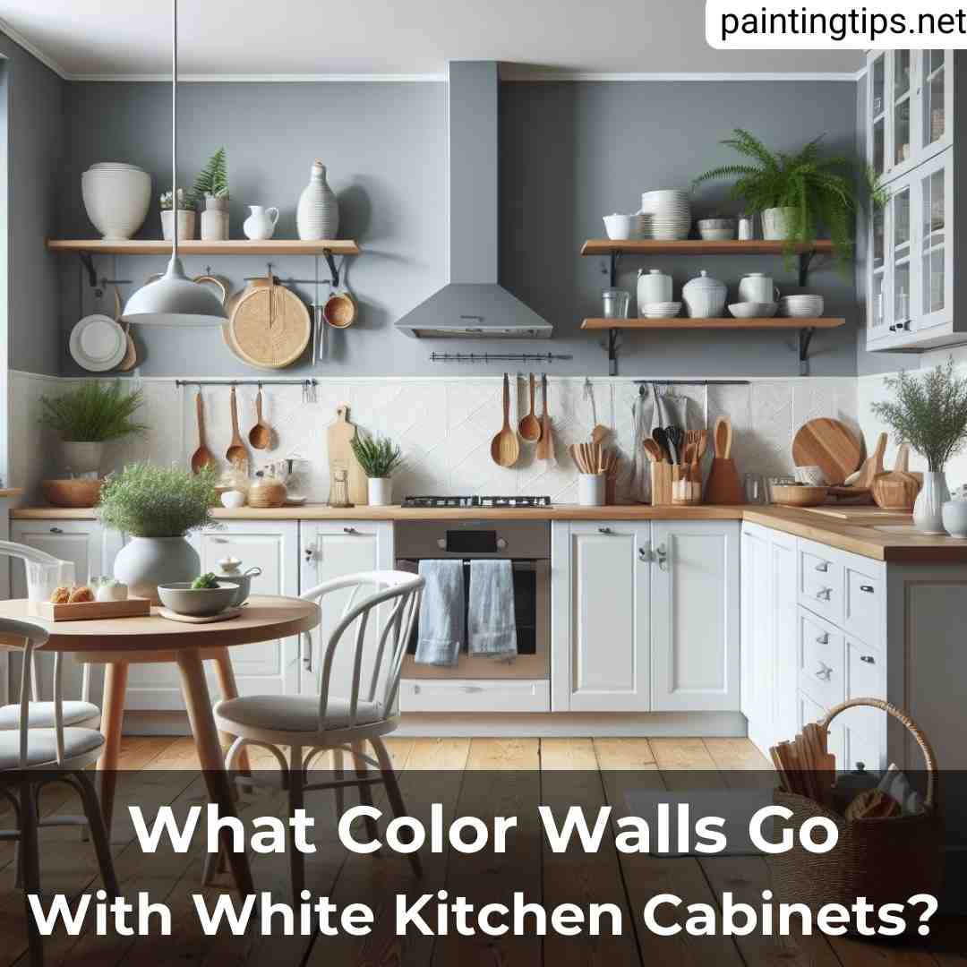 What color walls go with white kitchen cabinets.