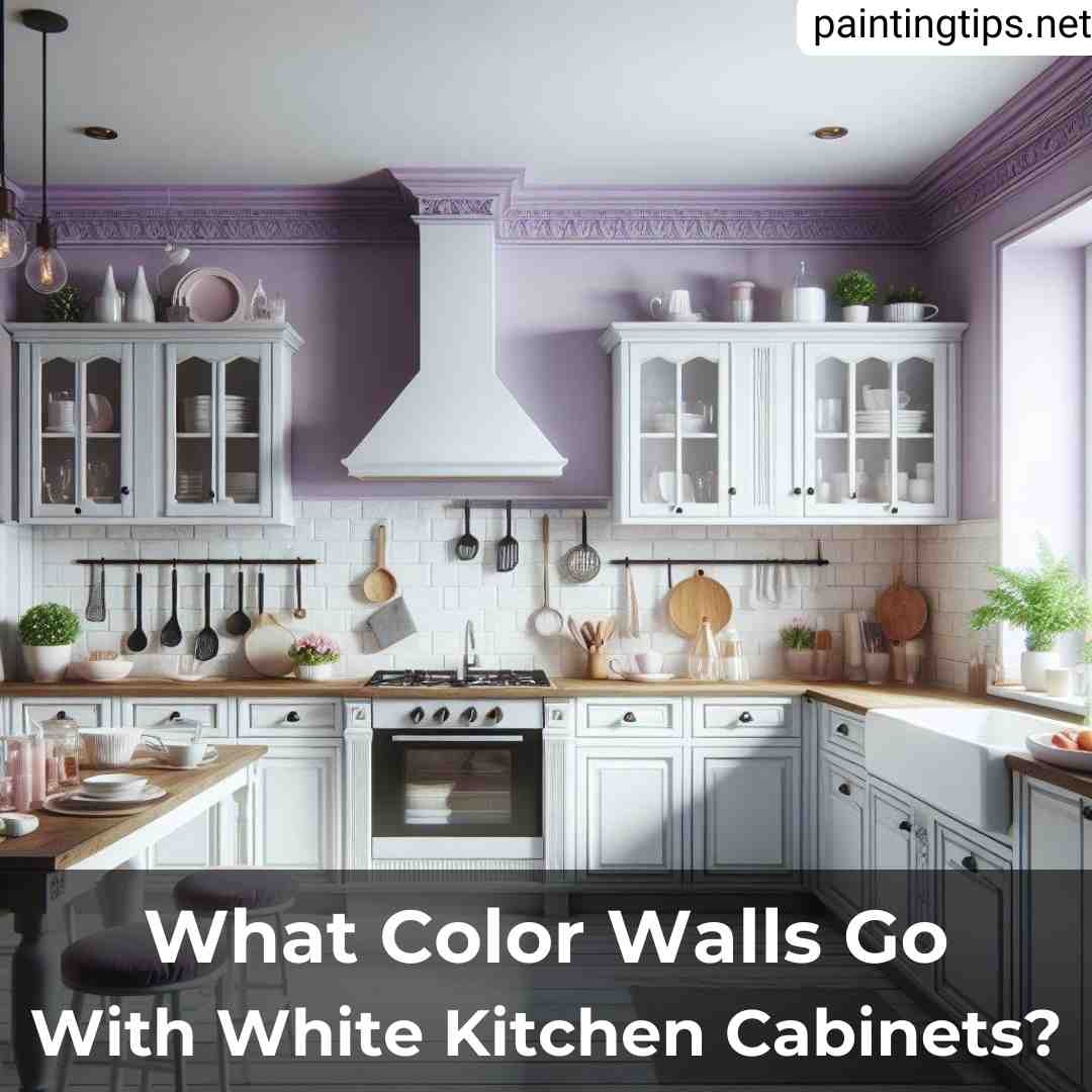 What wall color goes with white kitchen cabinets.