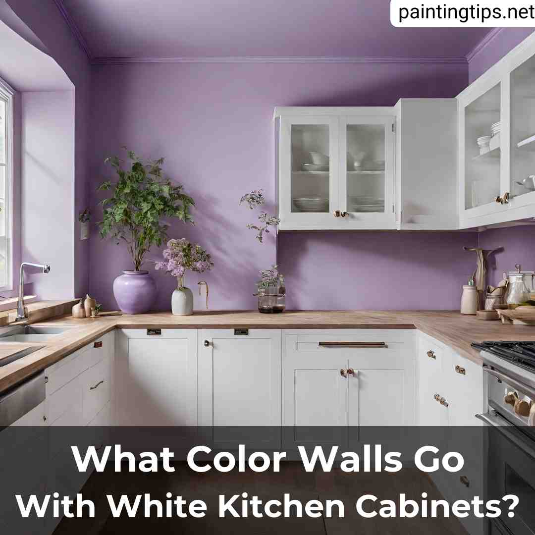 What wall color goes with white kitchen cabinets.