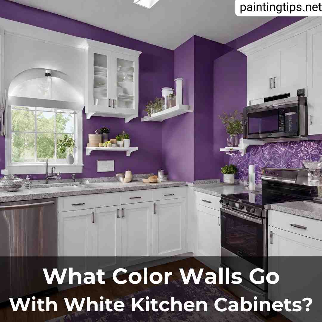 What wall color goes with white kitchen cabinets.