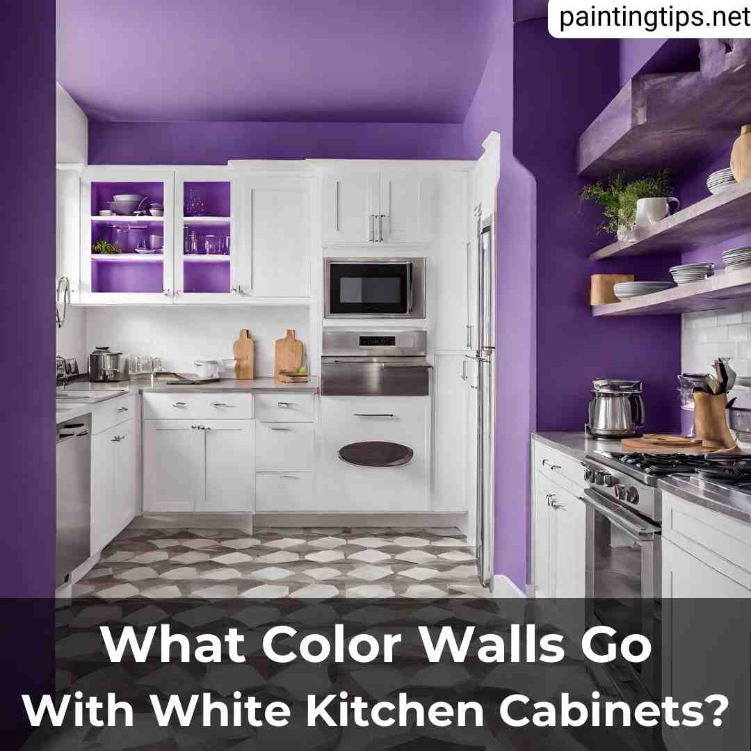What wall color goes with white kitchen cabinets.