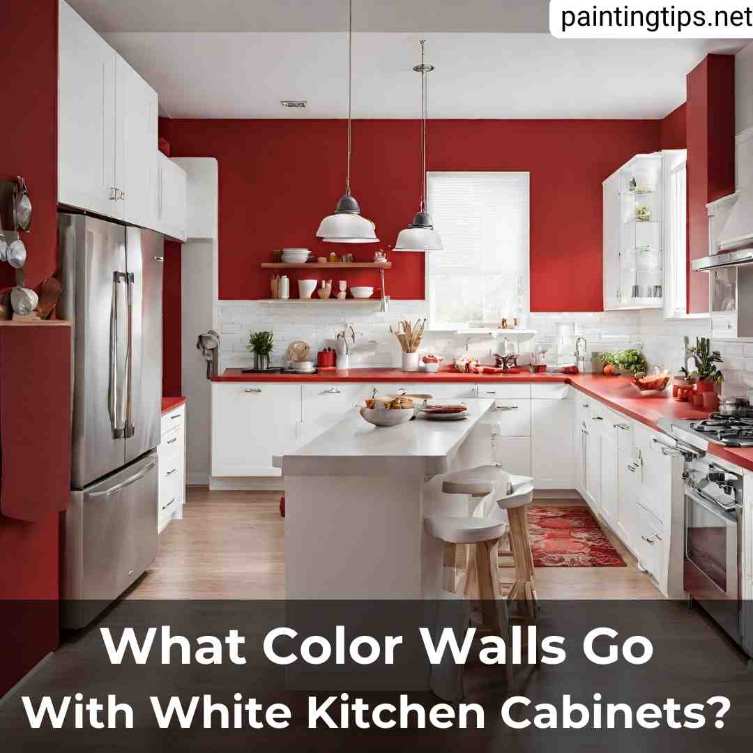 What wall color goes with white kitchen cabinets.