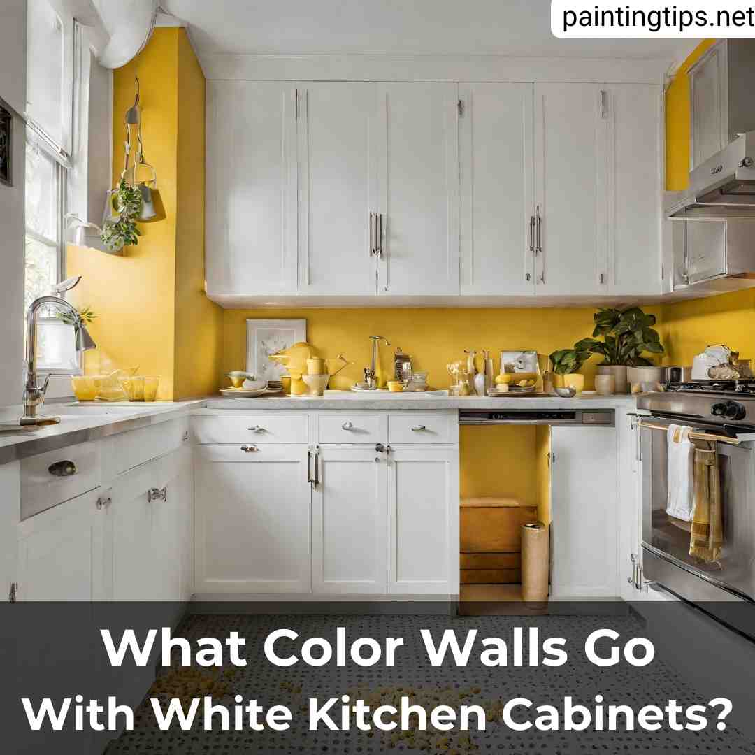 What wall color goes with white kitchen cabinets.