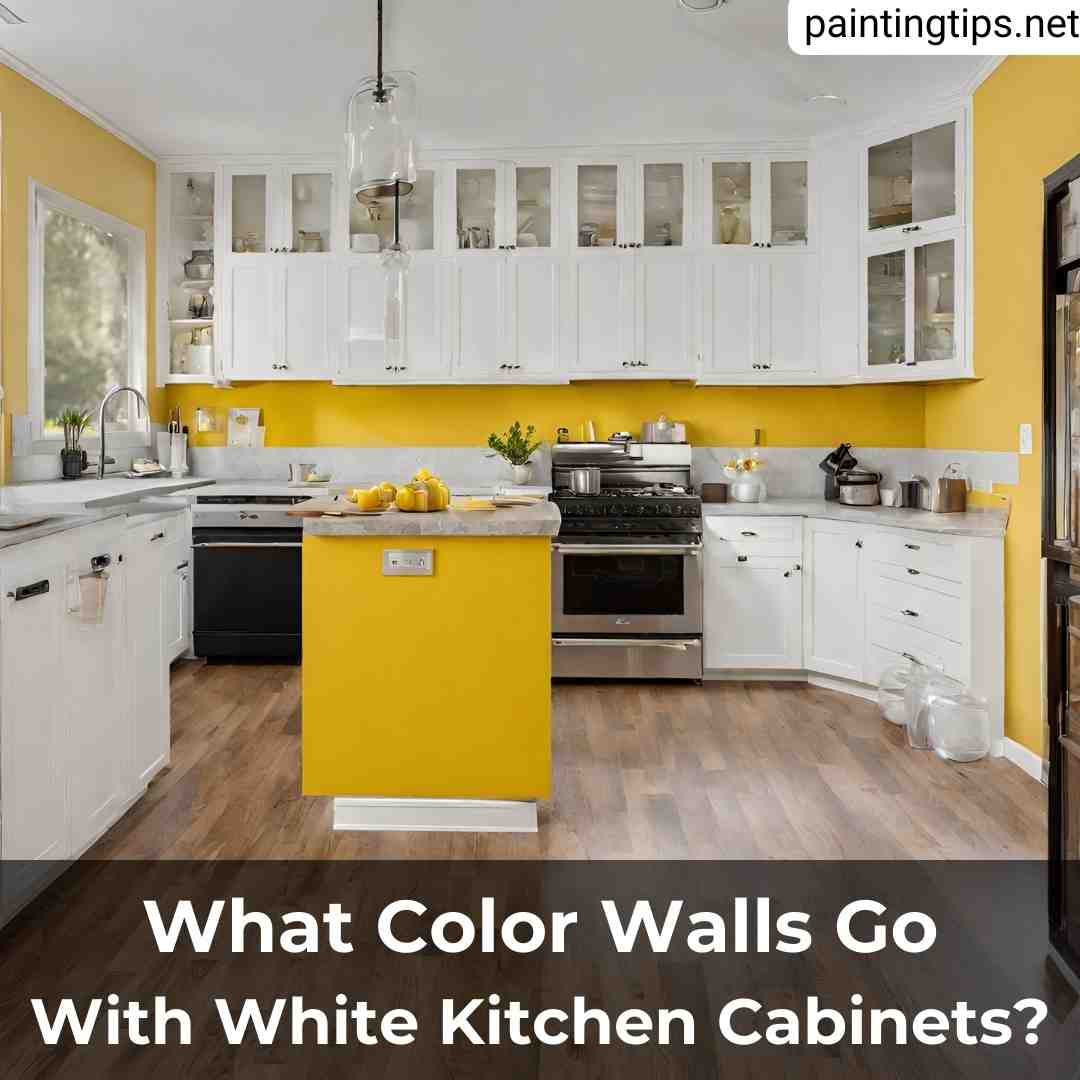 What wall color goes with white kitchen cabinets.