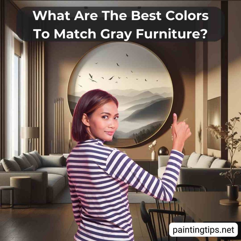 What color wall goes with gray furniture?