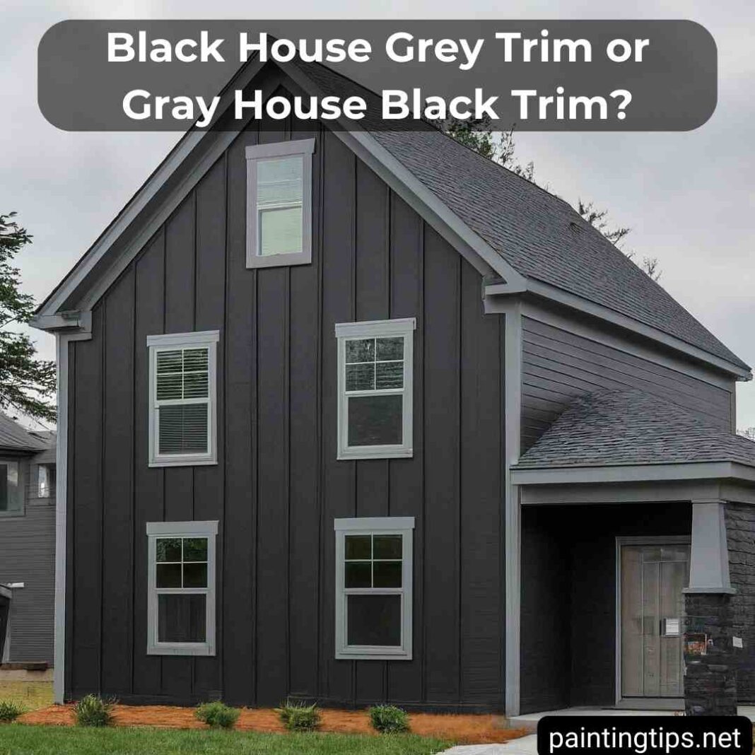 Black House Grey Trim or Gray House Black Trim? - Painting Tips