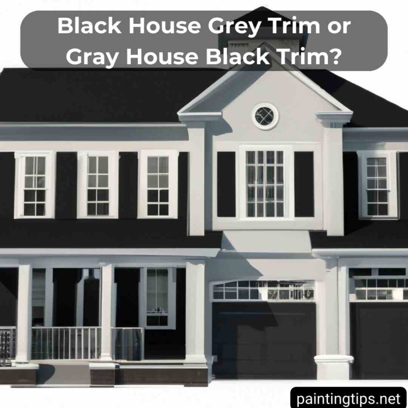 Black House Grey Trim or Gray House Black Trim? - Painting Tips