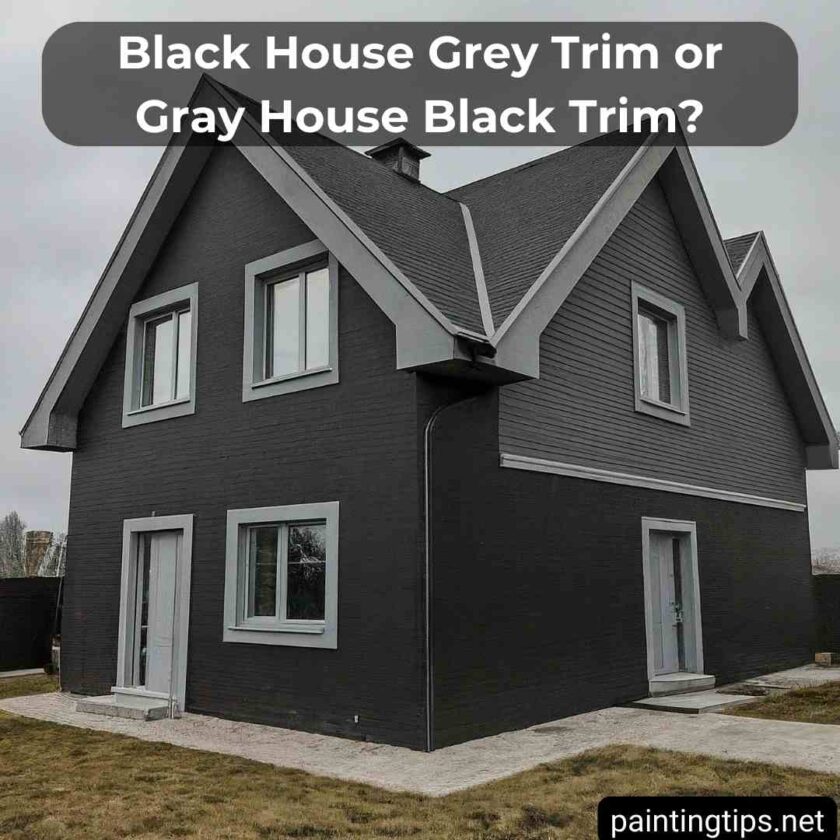Black House Grey Trim or Gray House Black Trim? Painting Tips