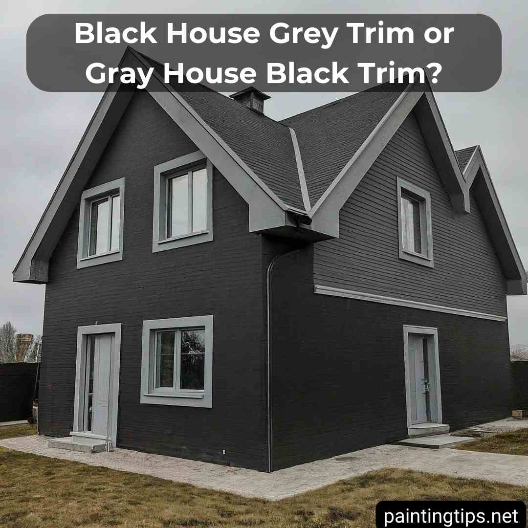 Black House Grey Trim