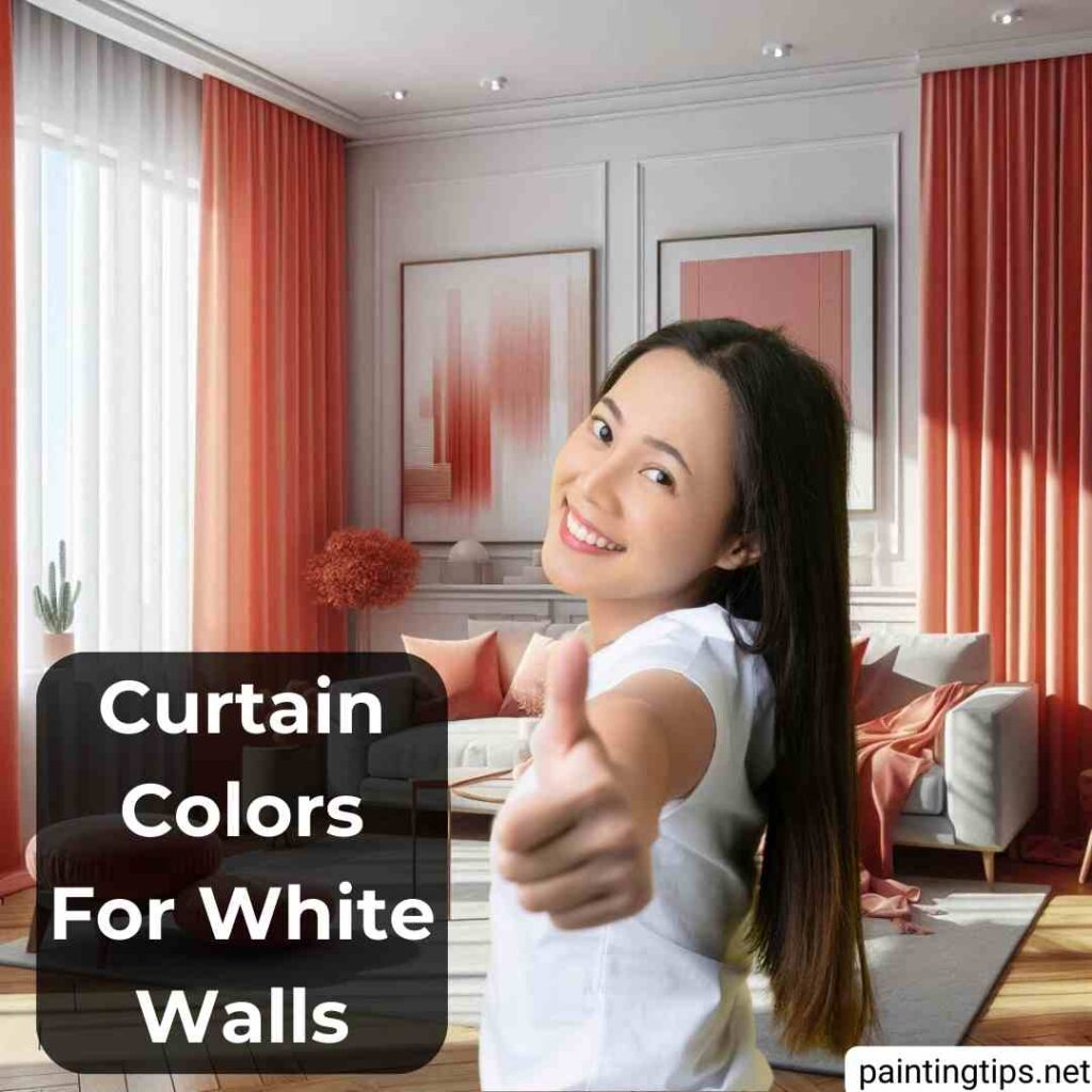 Curtain color for white walls.