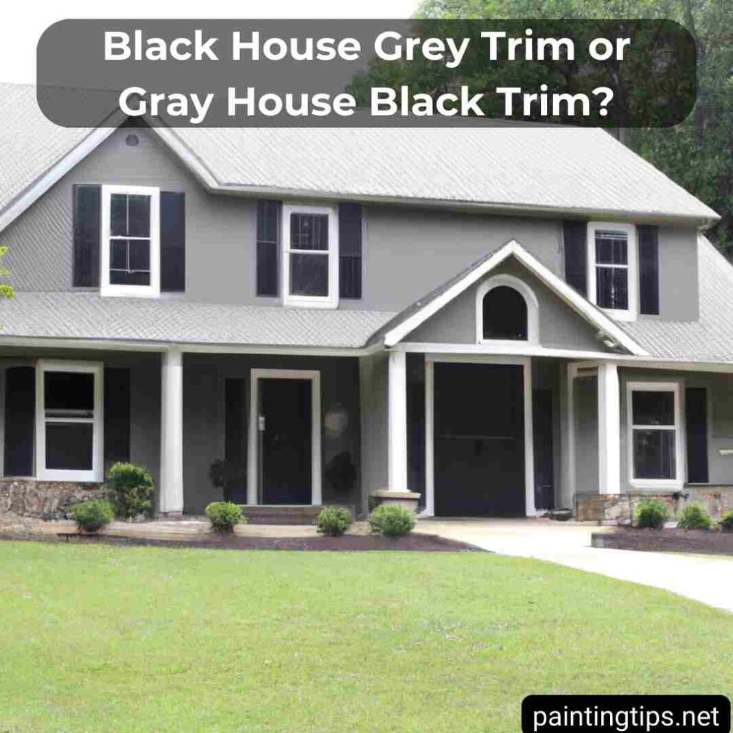 Black House Grey Trim or Gray House Black Trim? - Painting Tips