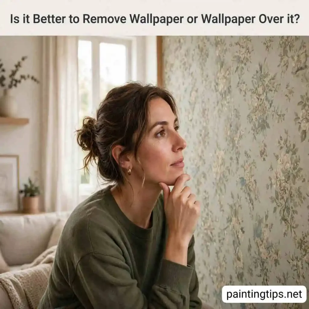 Is it better to remove wallpaper or wallpaper over it?