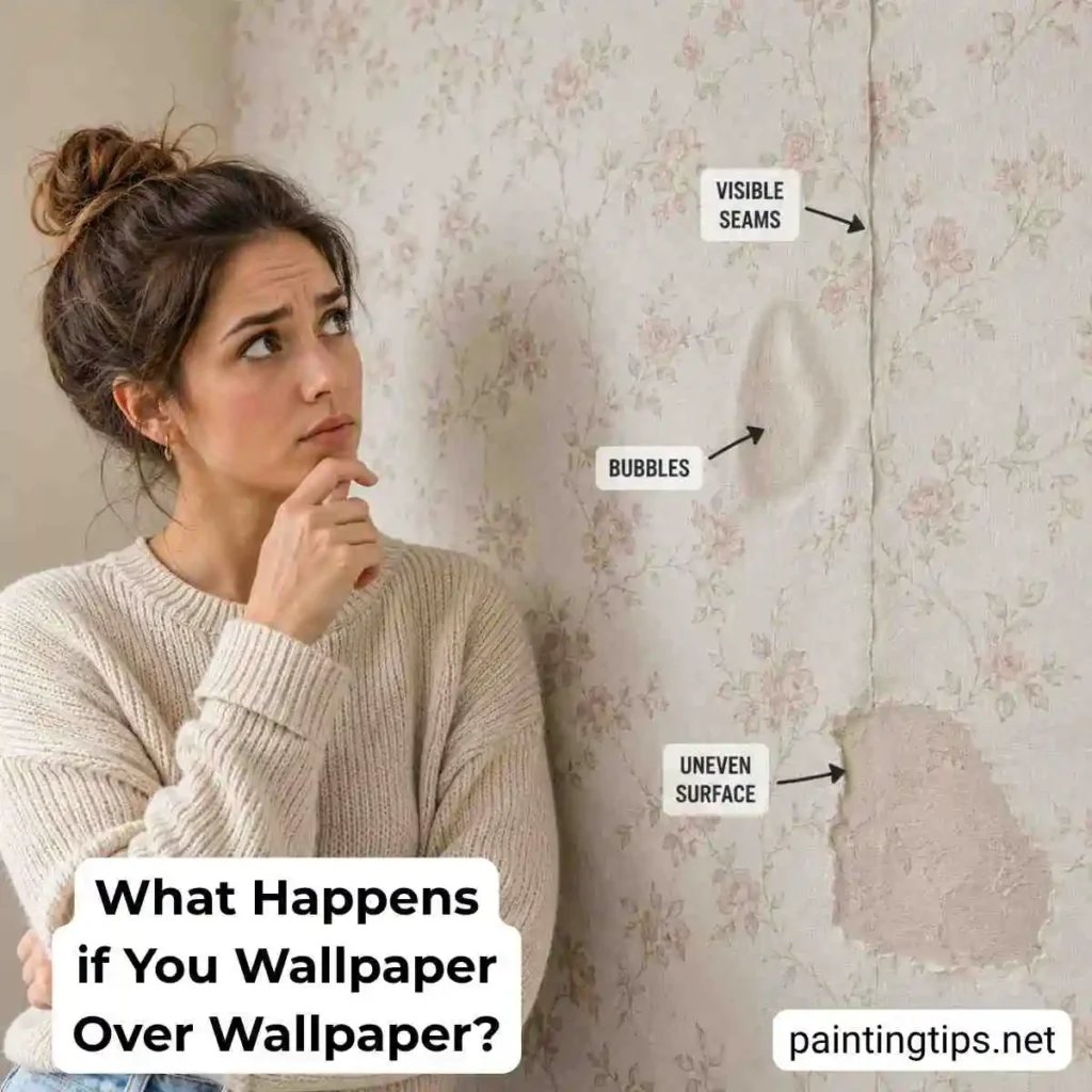 What happens if you wallpaper over wallpaper?