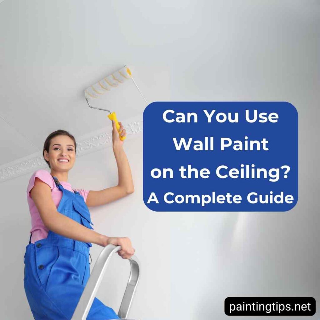 Can you use wall paint on the ceiling?