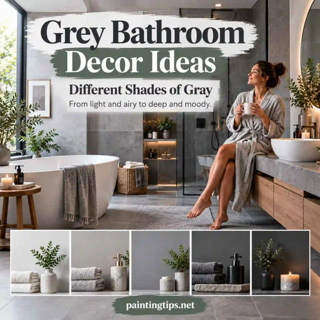 Gray bathroom decor ideas