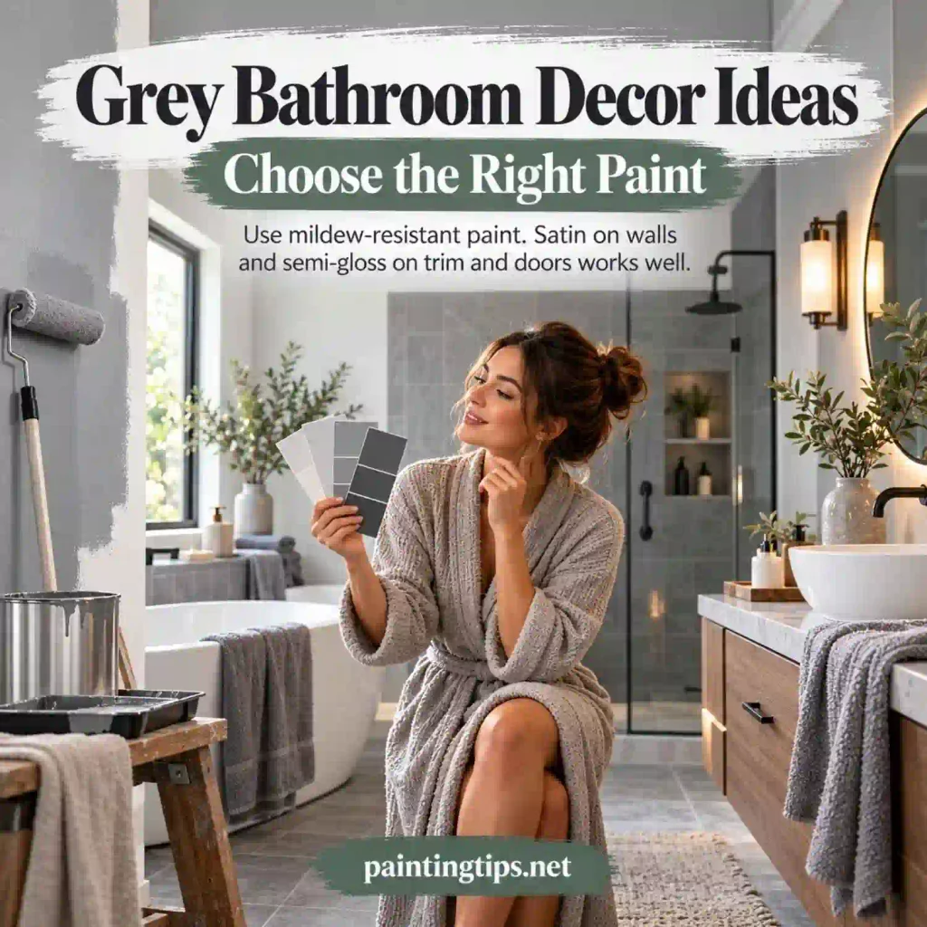 Grey bathroom decor ideas.