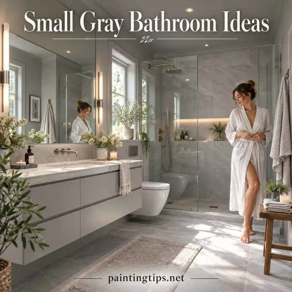Small gray bathroom ideas