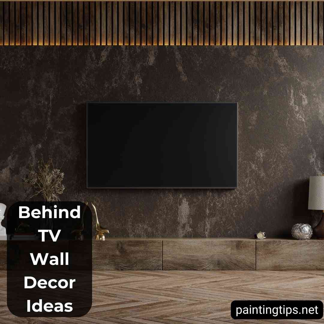 7 Behind TV Wall Decor Ideas and 28 Designs - Painting Tips