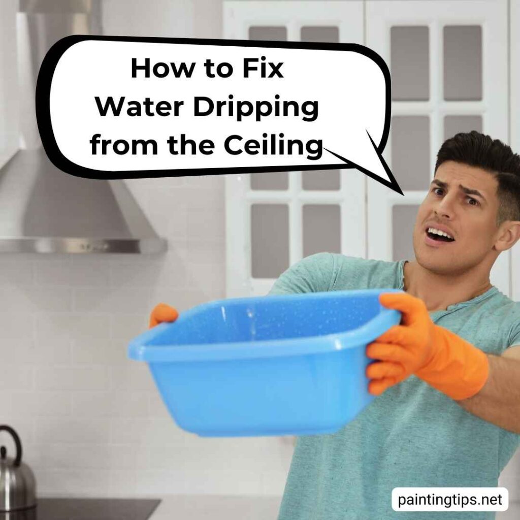 Water dripping from the ceiling.