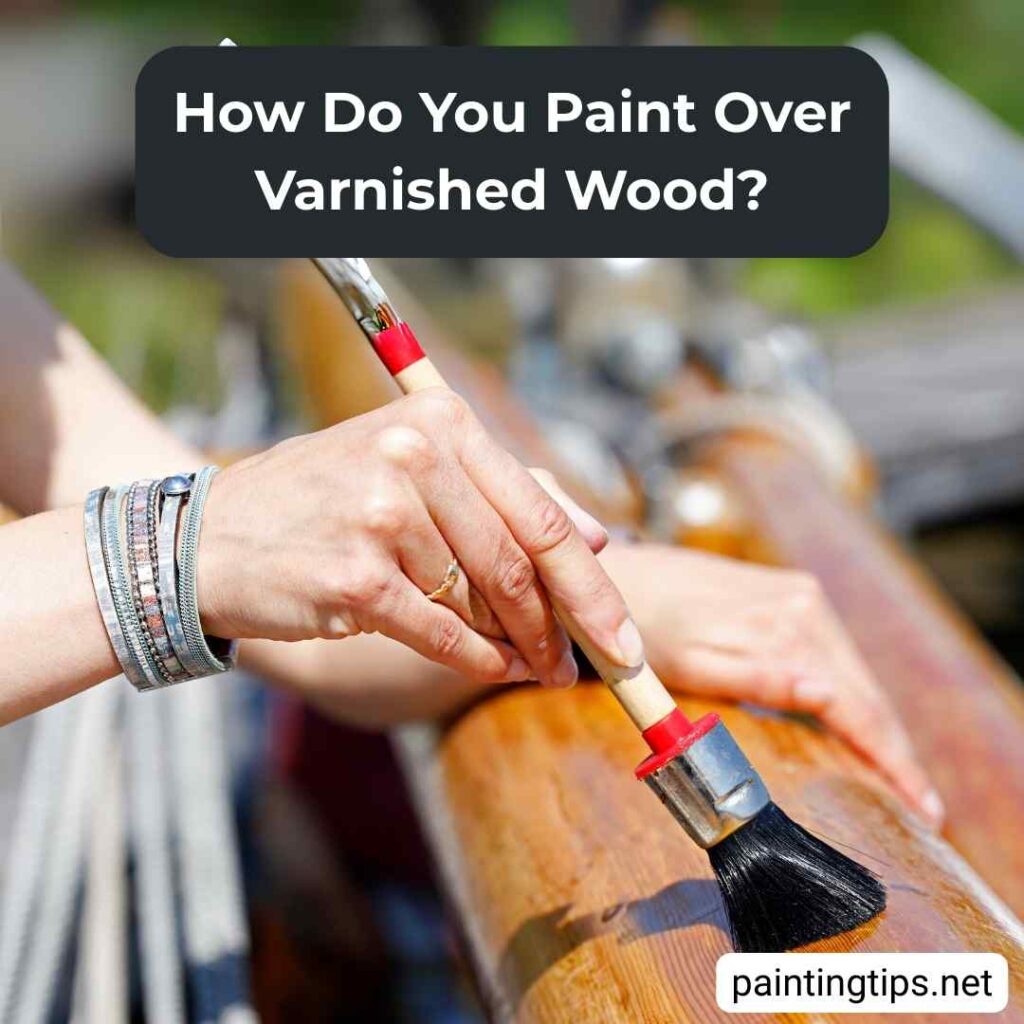 How do you paint over varnished wood.