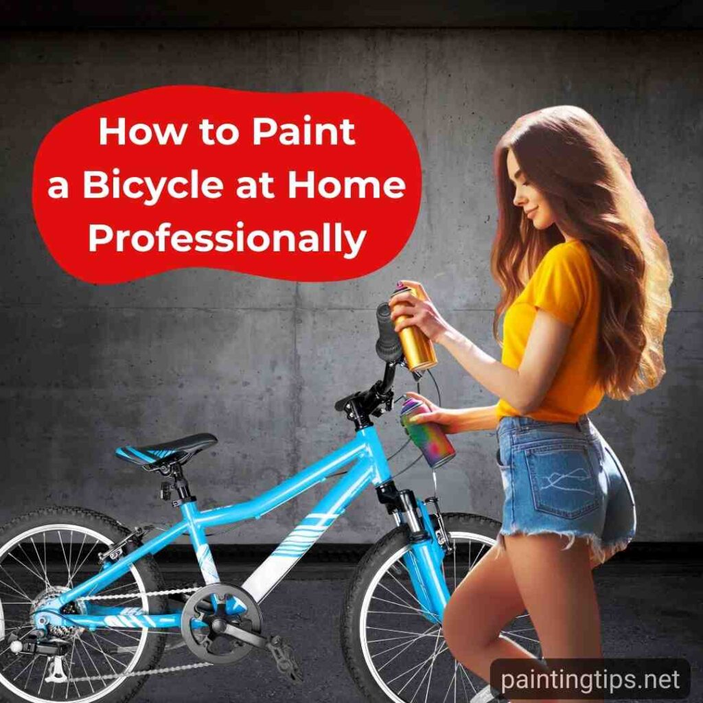 How to paint a bicycle.