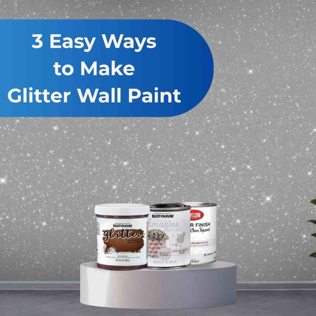 How to paint a glitter wall