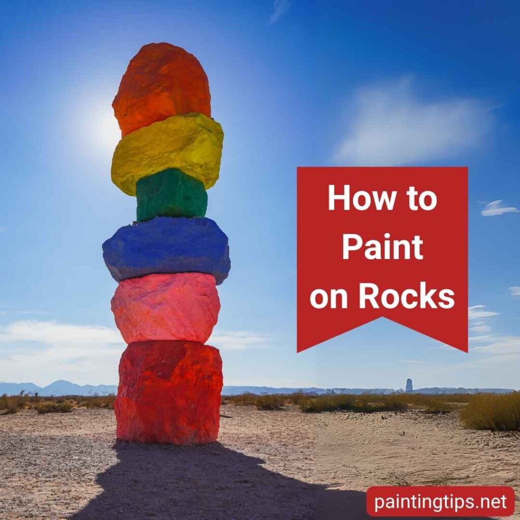 How to paint on rocks.