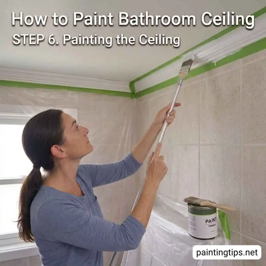 Paint a bathroom ceiling.
