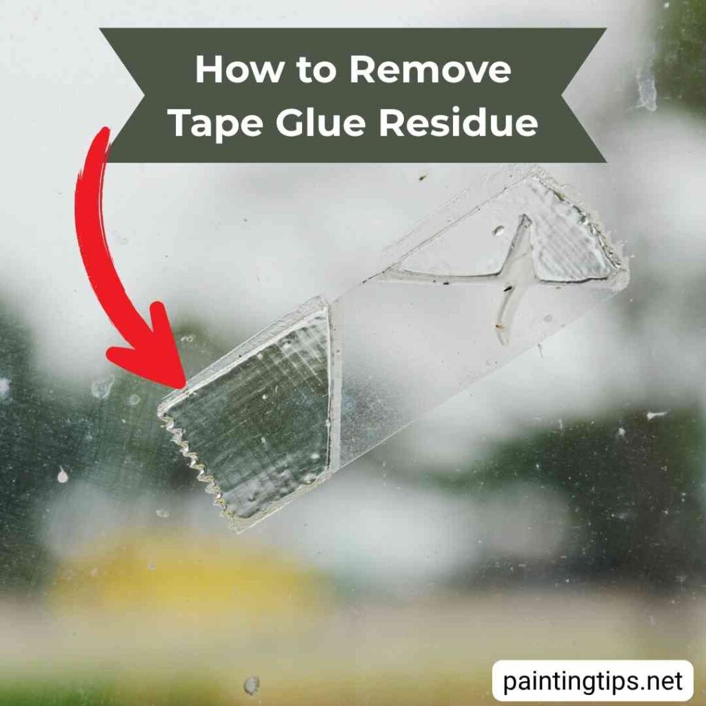 How to remove tape glue residue.