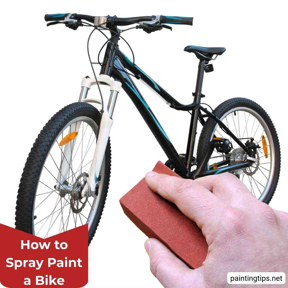 Spray a bike.