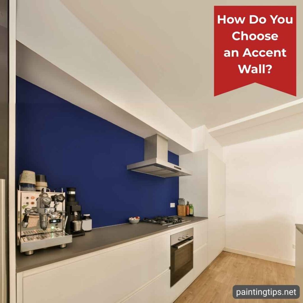 How to choose an accent wall in a kitchen.