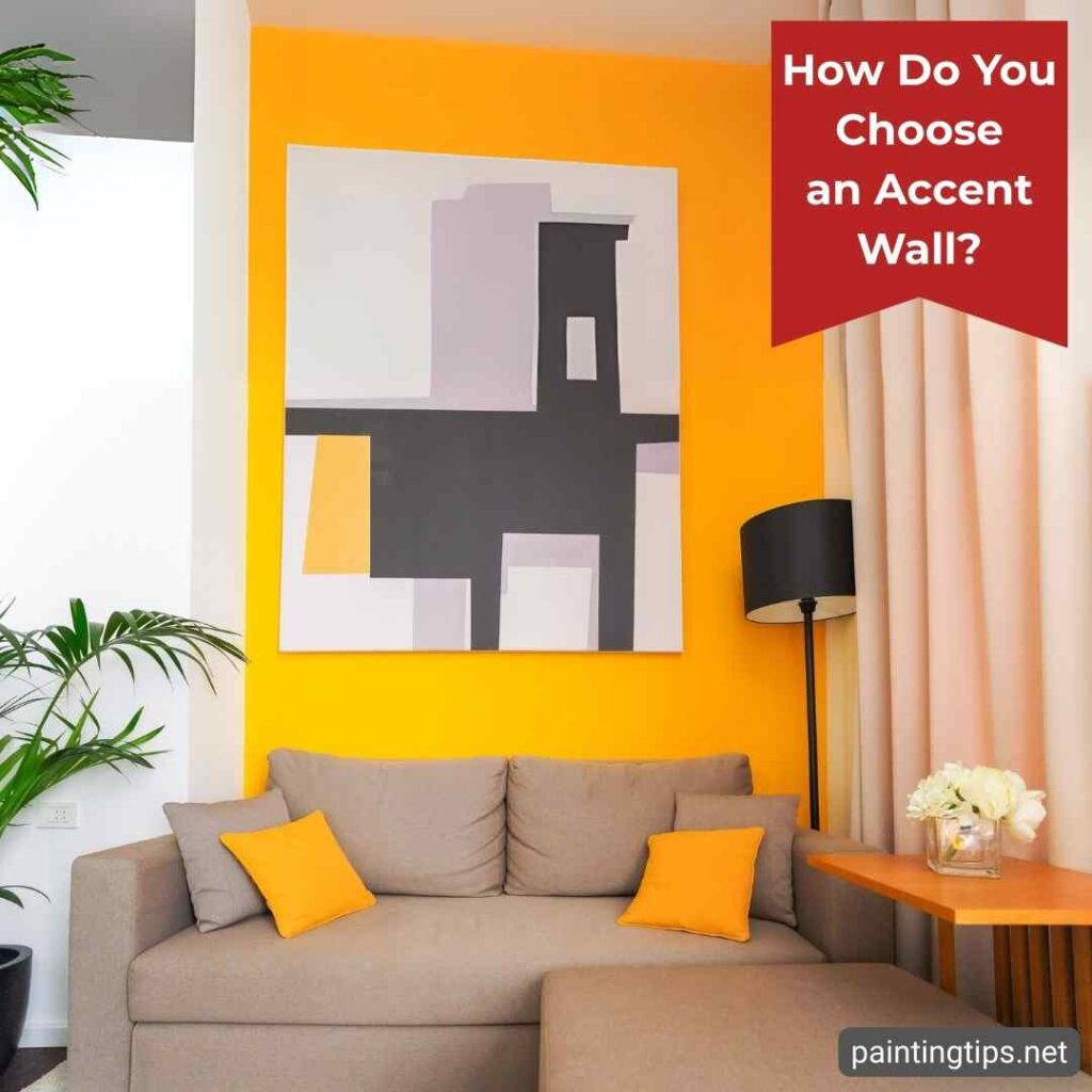 How to choose an accent wall in a living room.