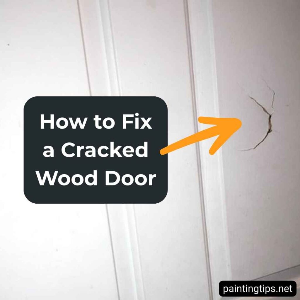 How to fix a cracked wood door.
