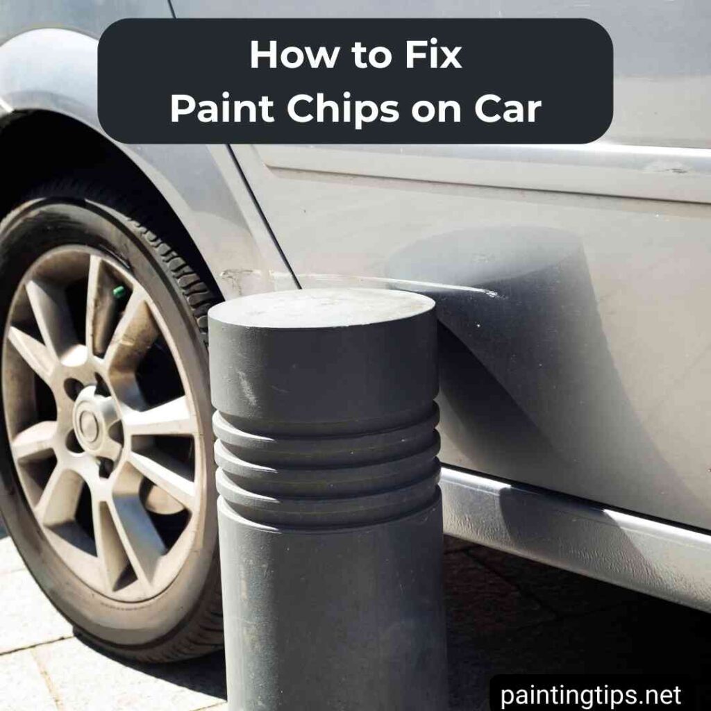 How to fix paint chips on car.