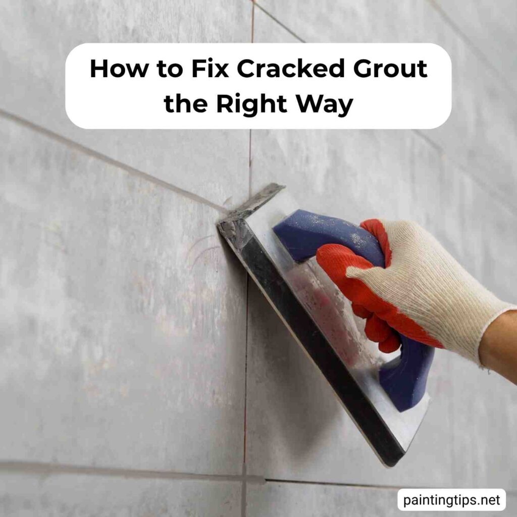 How to fix cracked grout.