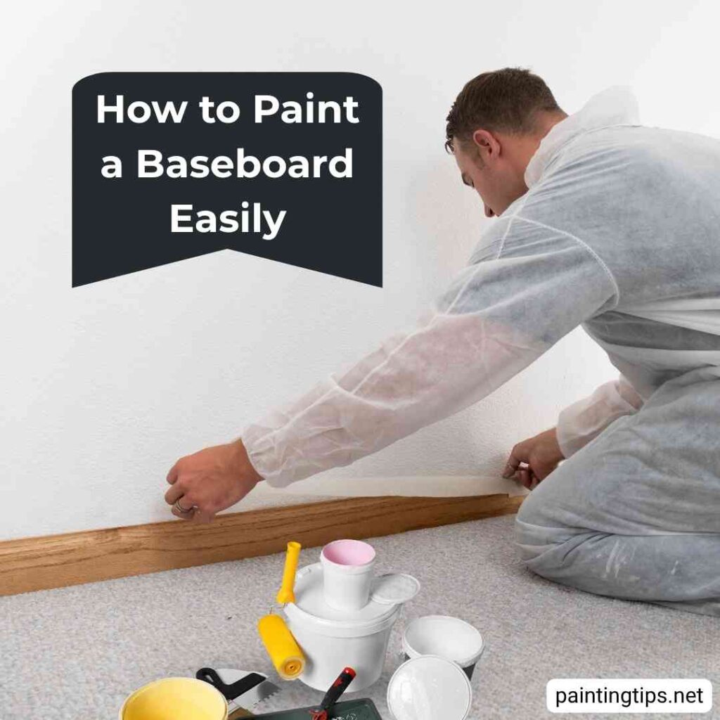 How to paint a baseboard.