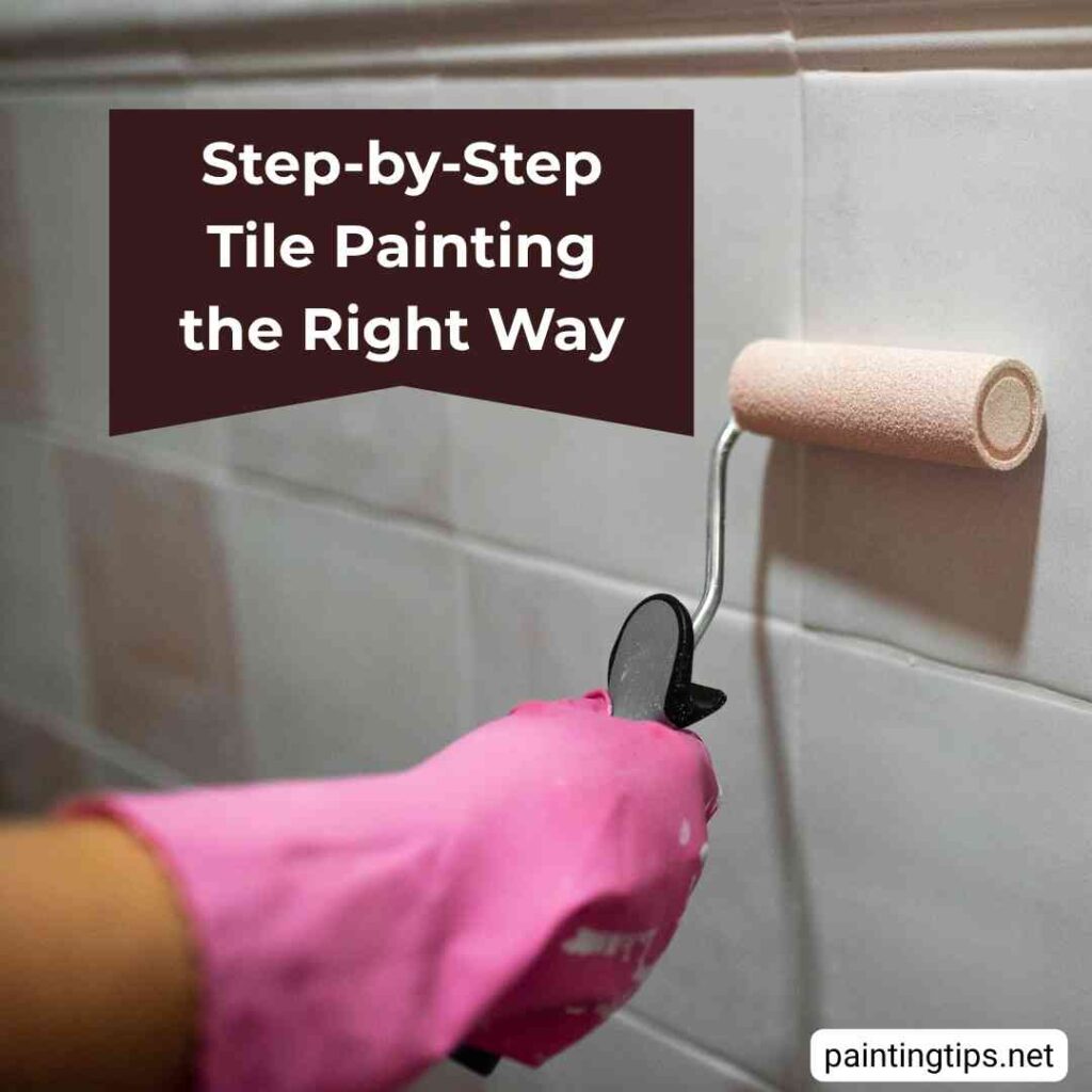 How to paint tile.