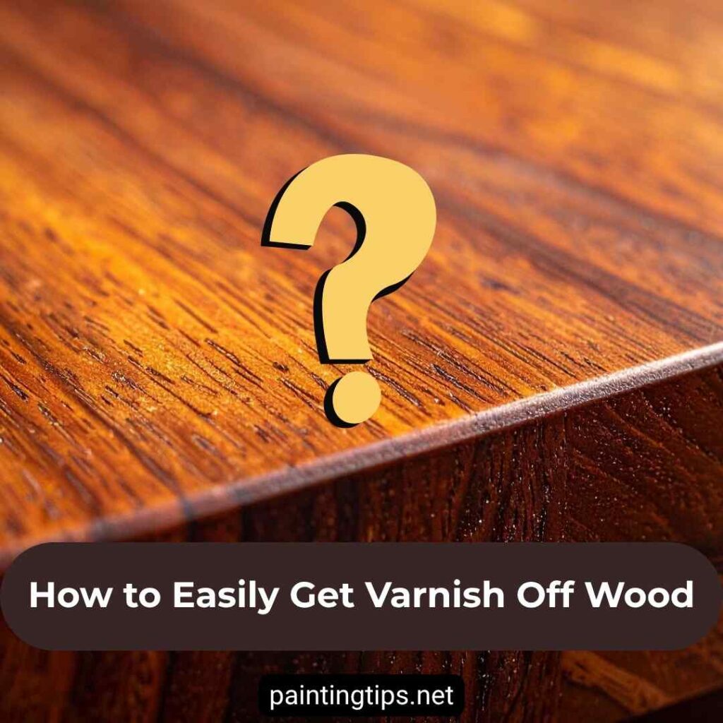 How to strip varnish from wood.