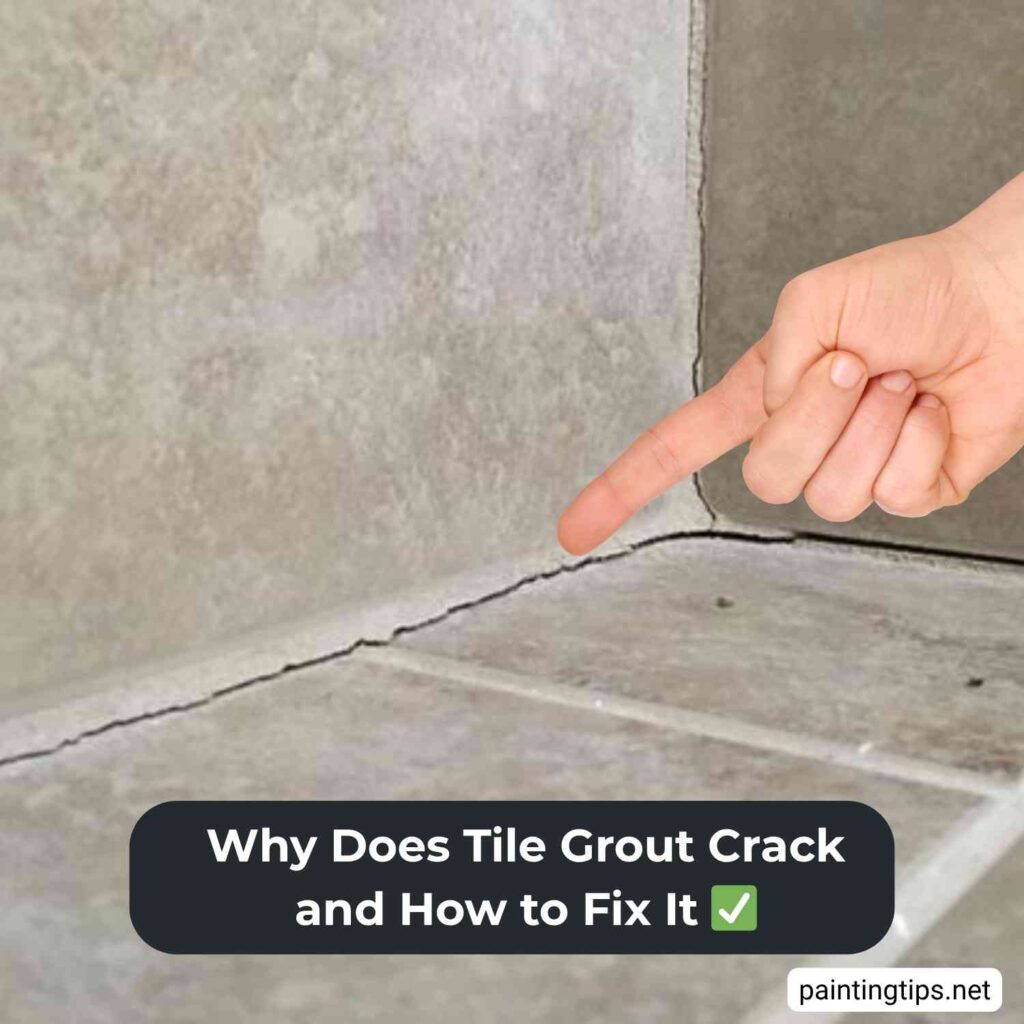 How to repair cracked grout.
