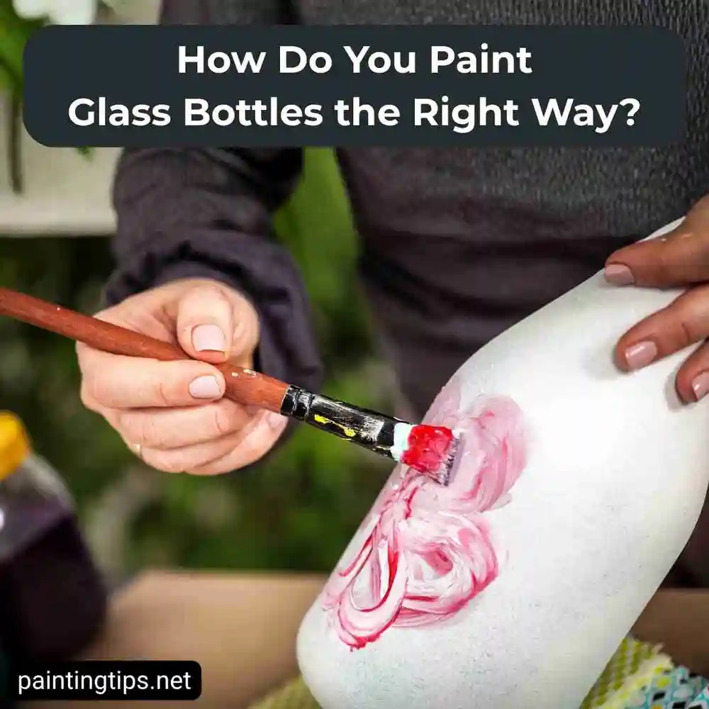 How to paint glass bottle.